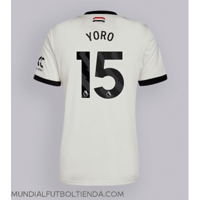 Camiseta Manchester United Leny Yoro #15 Tercera Equipación Replica 2024-25 mangas cortas Camiseta Manchester United Leny Yoro #15 Tercera Equipación Replica 2024-25 mangas cortas